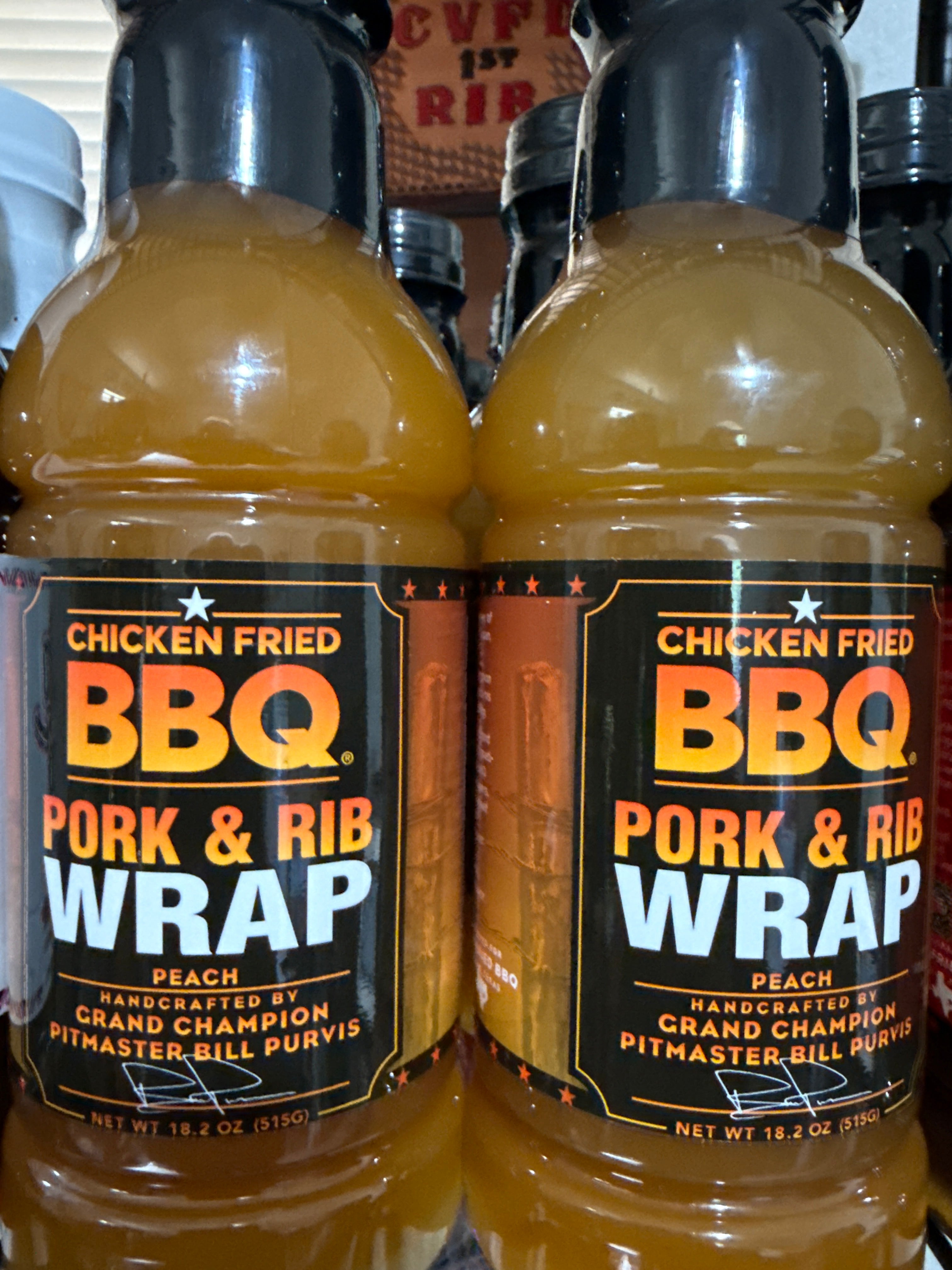Chicken Fried BBQ famous Championship Peach Wrap 